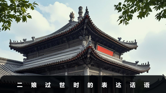 二娘过世要说点啥