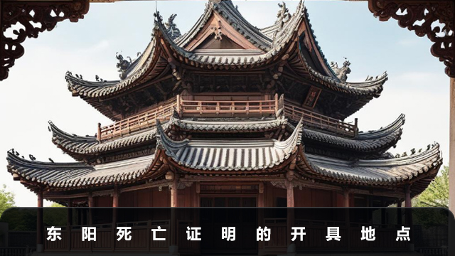 东阳死亡证明在哪里开