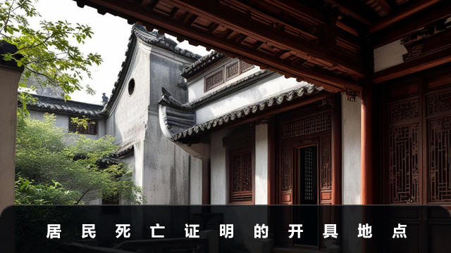 居民殡葬死亡证明在哪里开