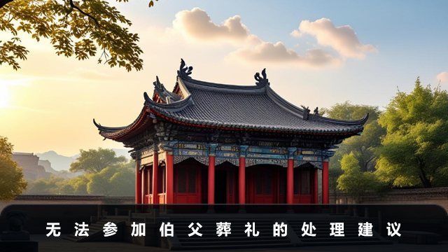 伯父葬礼无法参加怎么办