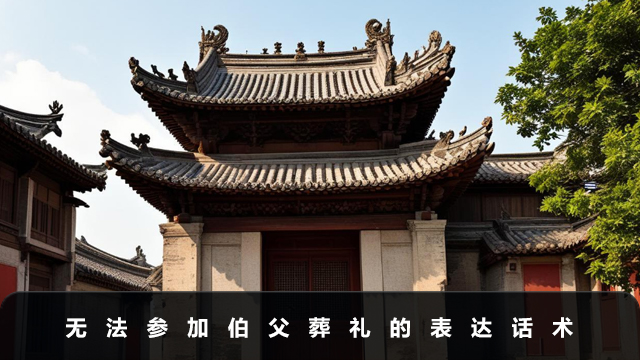 伯父葬礼不去怎么说？无法参加伯父葬礼的表达话术